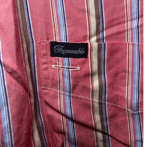 Faconnable XL - Striped Multicolor Button-Up Shirt - Long Sleeve - Picture 5 of 13